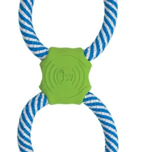 JW Pet Giggle Tug Dog Toy Multi-Color 12 in