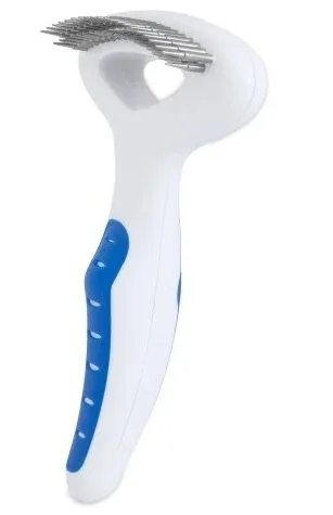 JW Pet Gripsoft Double Row Undercoat Rake Regular Teeth