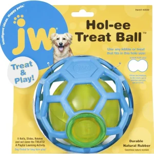 JW Pet Hol-ee Treat Ball Dog Toy - Treat Dispensing Puzzle Ball