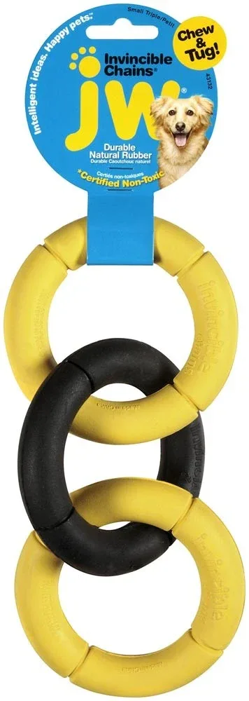 JW Pet Invincible Triple Chains Dog Toy - Small