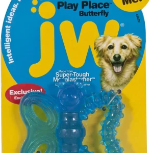 JW Pet PlayPlace Butterfly Teether Dog Toy Medium