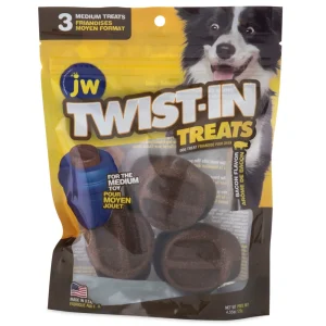 JW Pet Twist-in Dog Treat Refill Bacon Medium, 3-Count