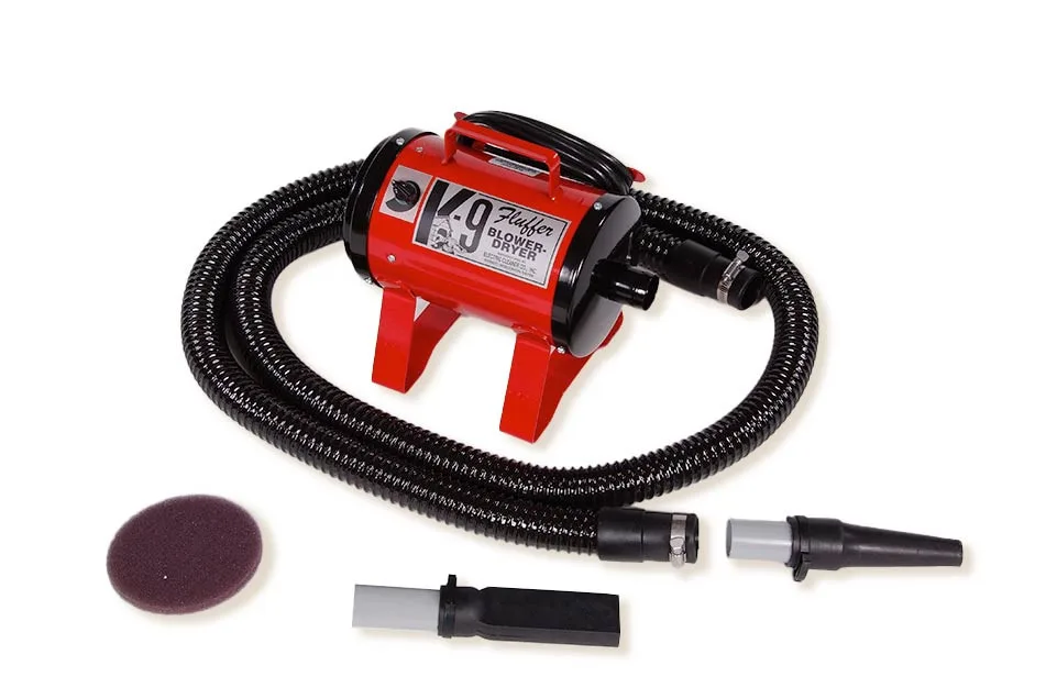 K-9 Fluffer Variable Speed Dryer, Red