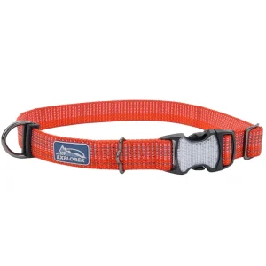 K9 Explorer® Brights Reflective Adjustable Dog Collar, Red Large
