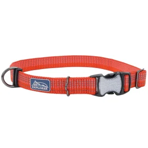 K9 Explorer® Brights Reflective Adjustable Dog Collar, Red Medium