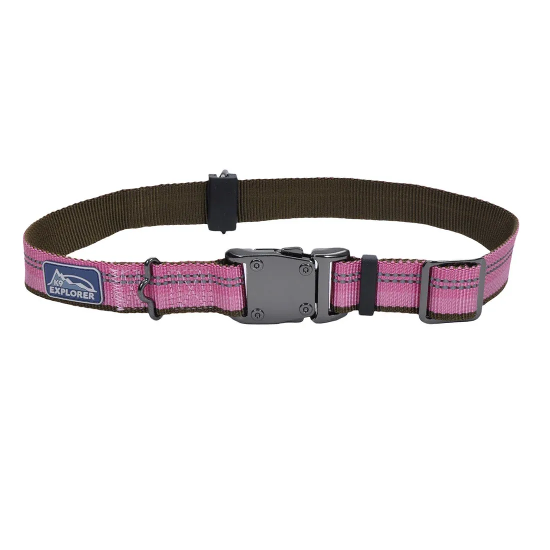 K9 Explorer® Reflective Adjustable Dog Collar, Rosebud Large