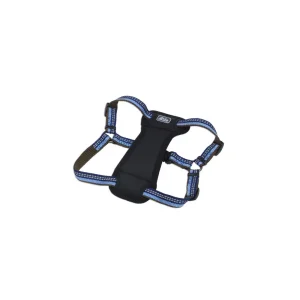 K9 Explorer® Reflective Adjustable Padded Dog Harness, Blue Small