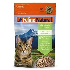 K9 Natural Cat Freeze-dried Chicken Lamb 11oz {L+x}