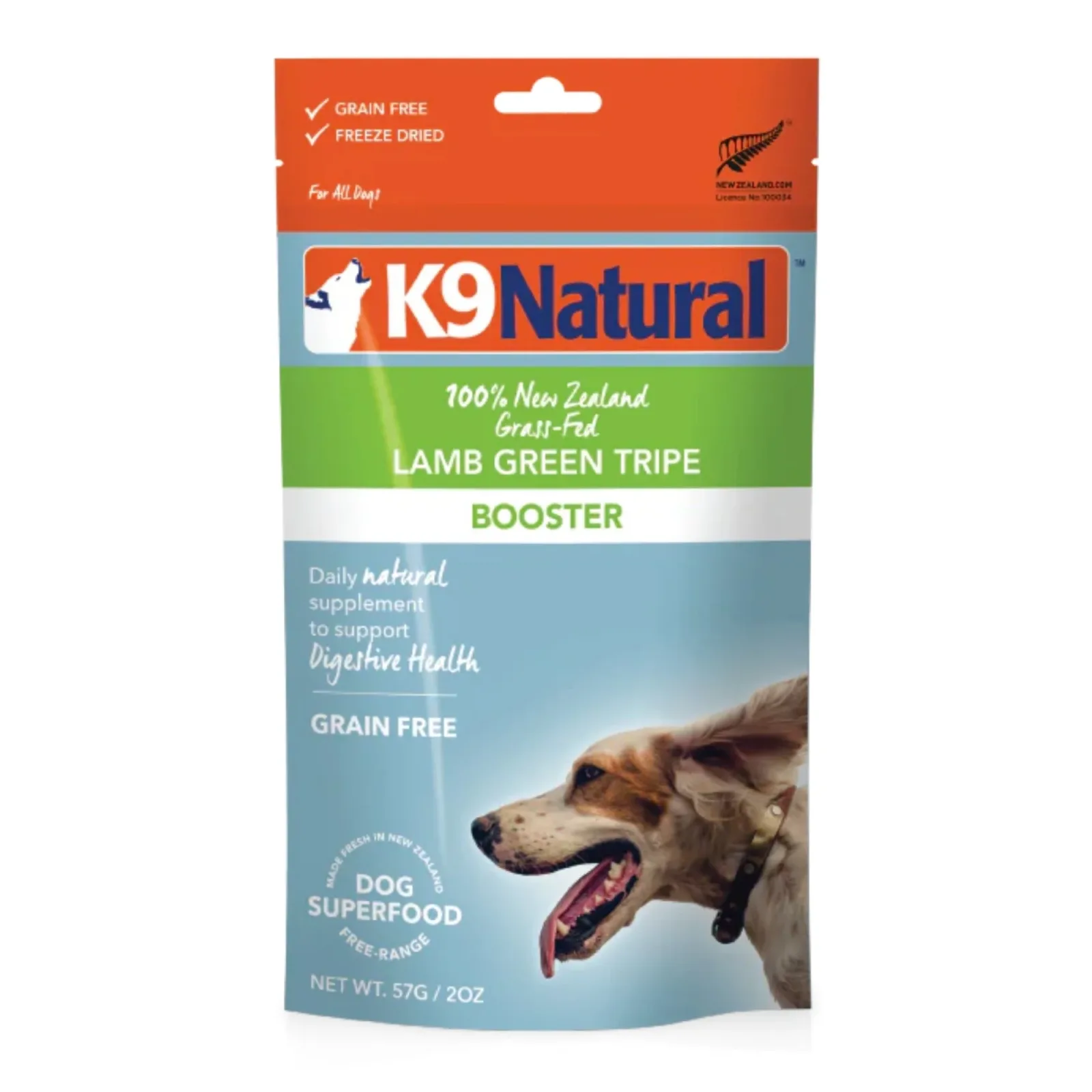 K9 Natural Dog Freeze-Dried Lamb Green Tripe Topper 2 oz