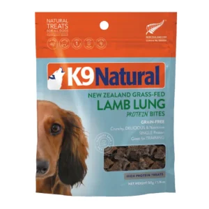 K9 Naturals Dog Air Dried Lamb Lung Bites 1.7 oz