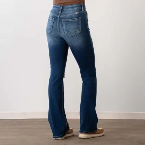 Kancan High Rise Distressed Bootcut Jeans