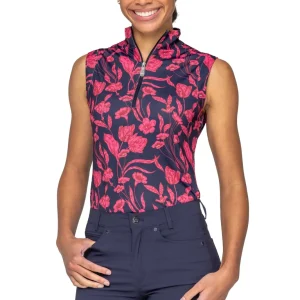 Kastel Denmark Ladies’ Quarter-Zip Sleeveless Shirt "Kirsten"