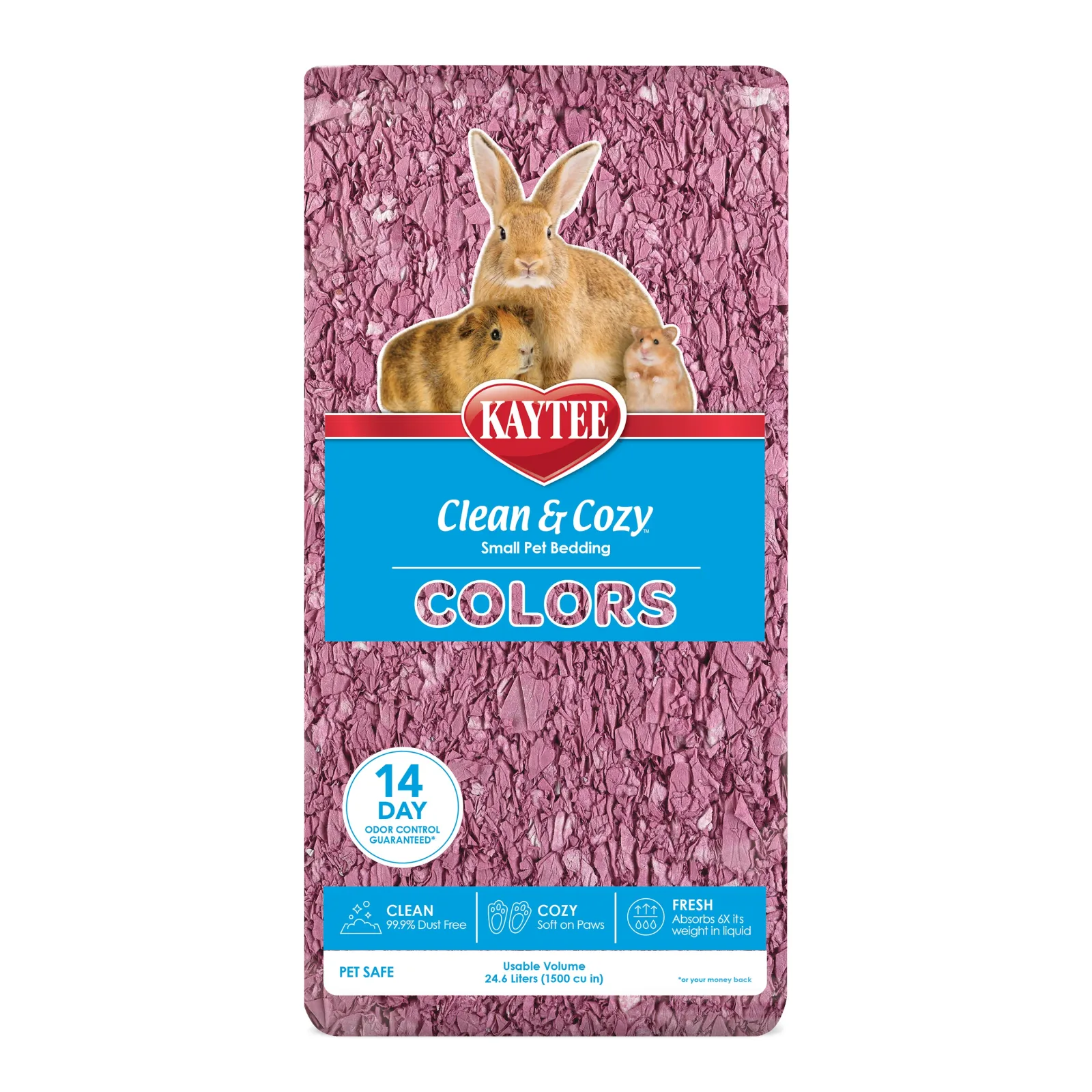 Kaytee Clean & Cozy Colors Bedding Plum 24.6 l