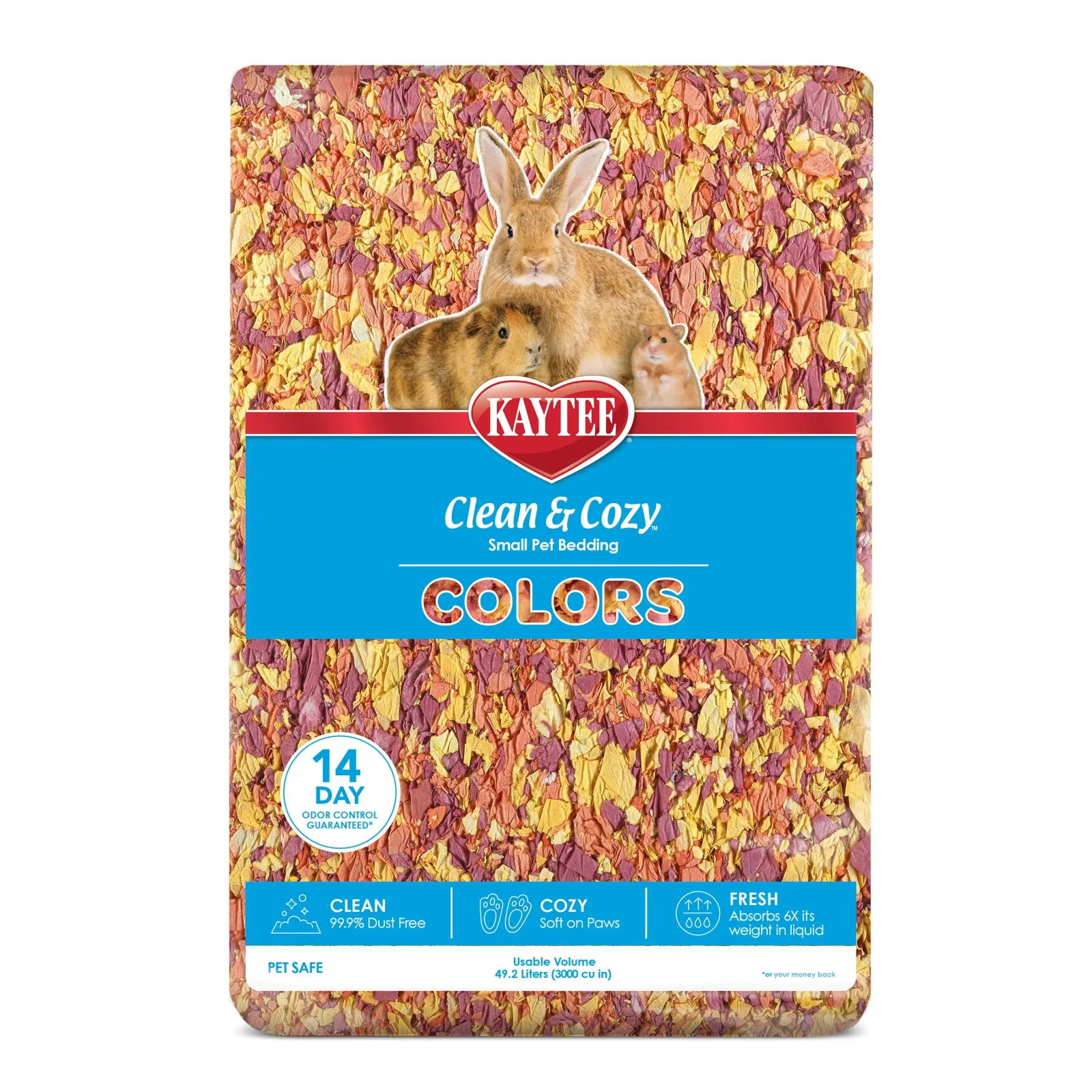 Kaytee Clean & Cozy Colors Bedding Sunset 49.2 l