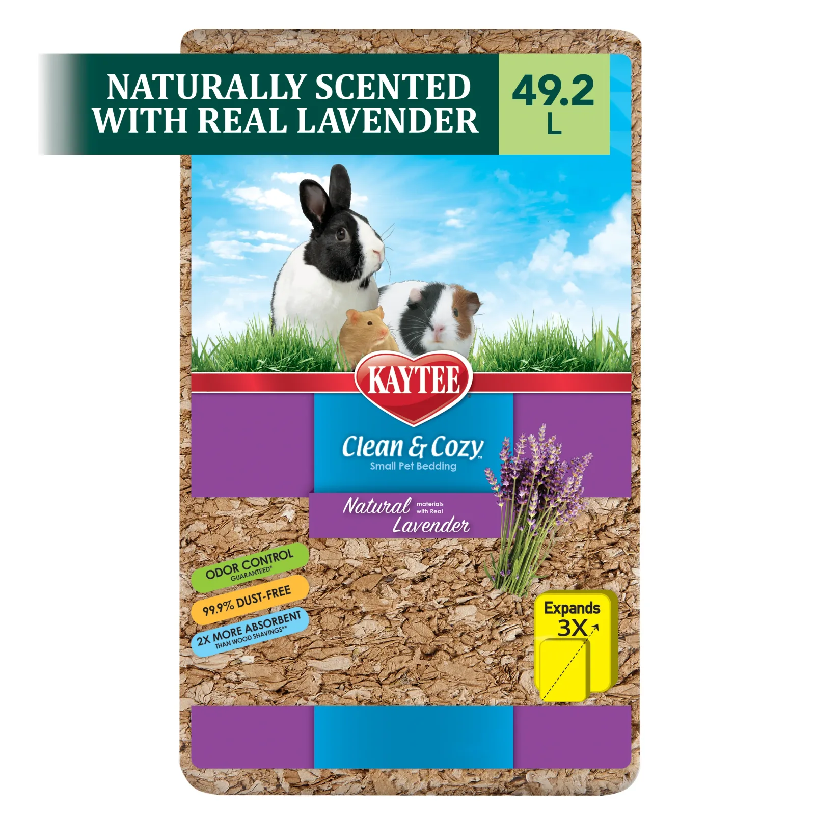Kaytee Clean & Cozy Natural Bedding with Lavender 49.2 l