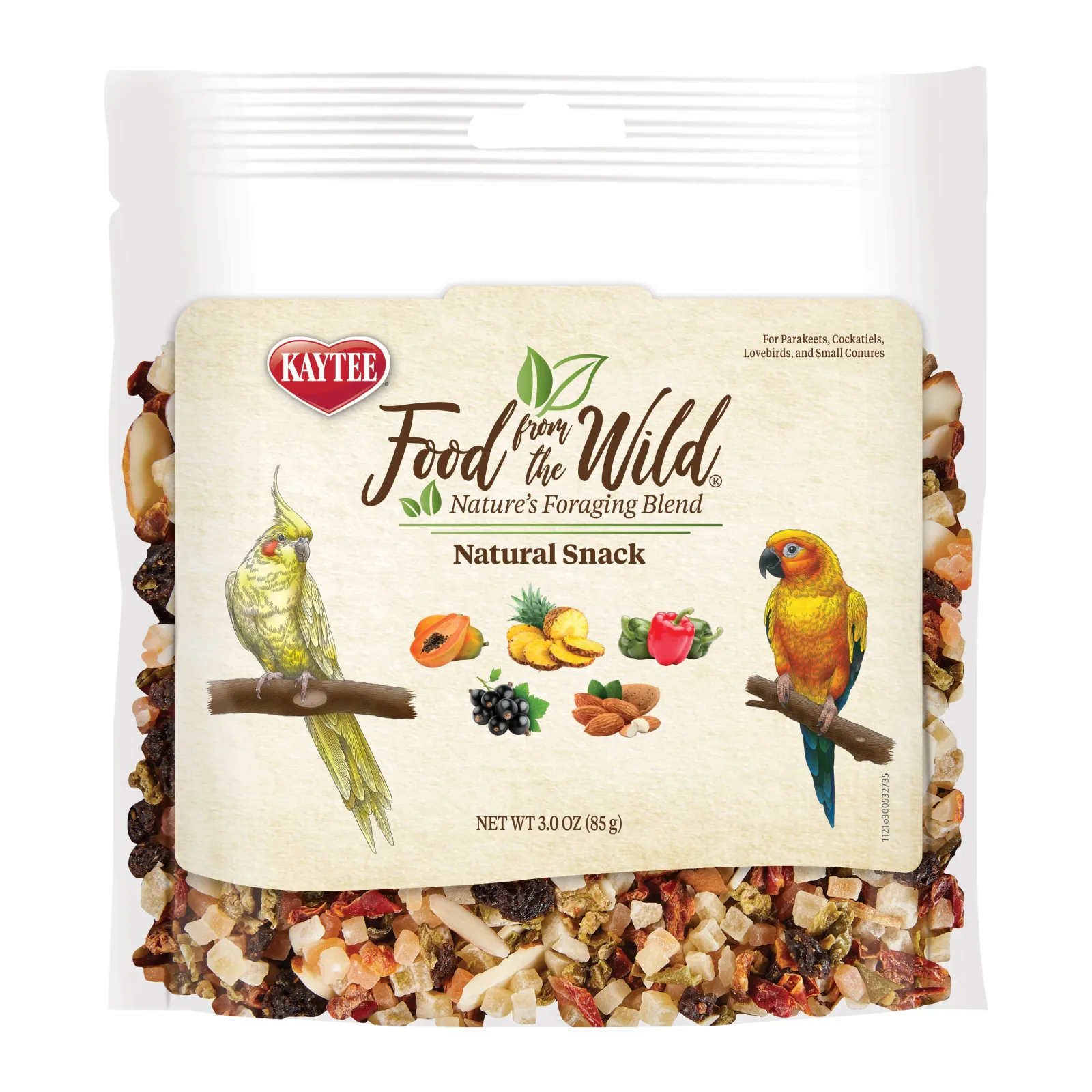 Kaytee Food From the Wild Natural Snack Small Pet Bird 3 oz