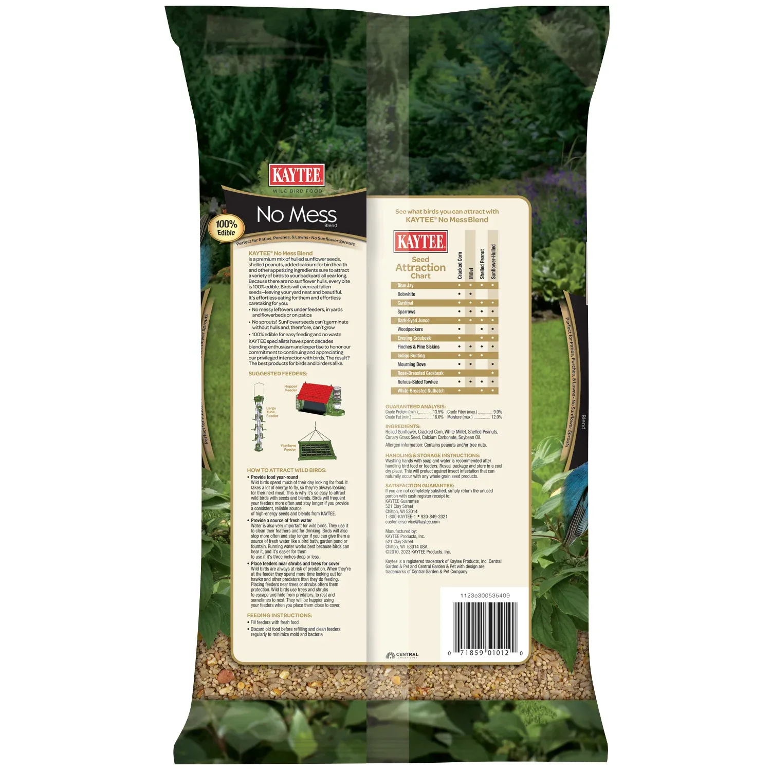 Kaytee No Mess Blend Bird Food 5 Pounds - Image 2