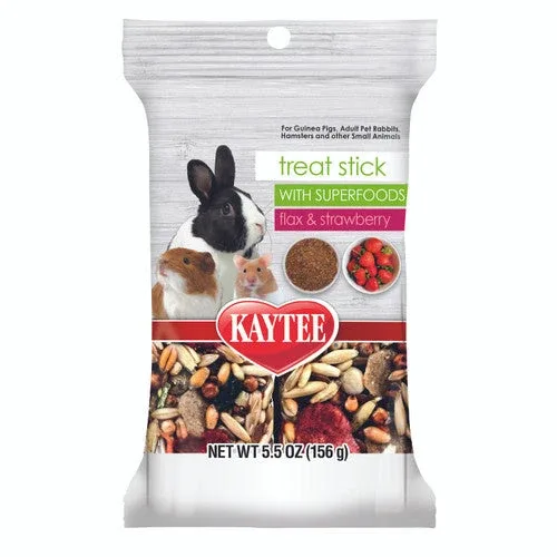 Kaytee Superfood Treat Stick, Strawberry & Flax Seed, 5.5 Ounces - Image 2
