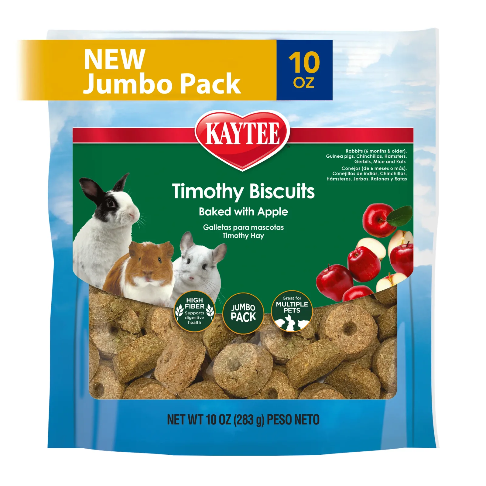 Kaytee Timothy Biscuits Baked Treat - Apple 10 oz