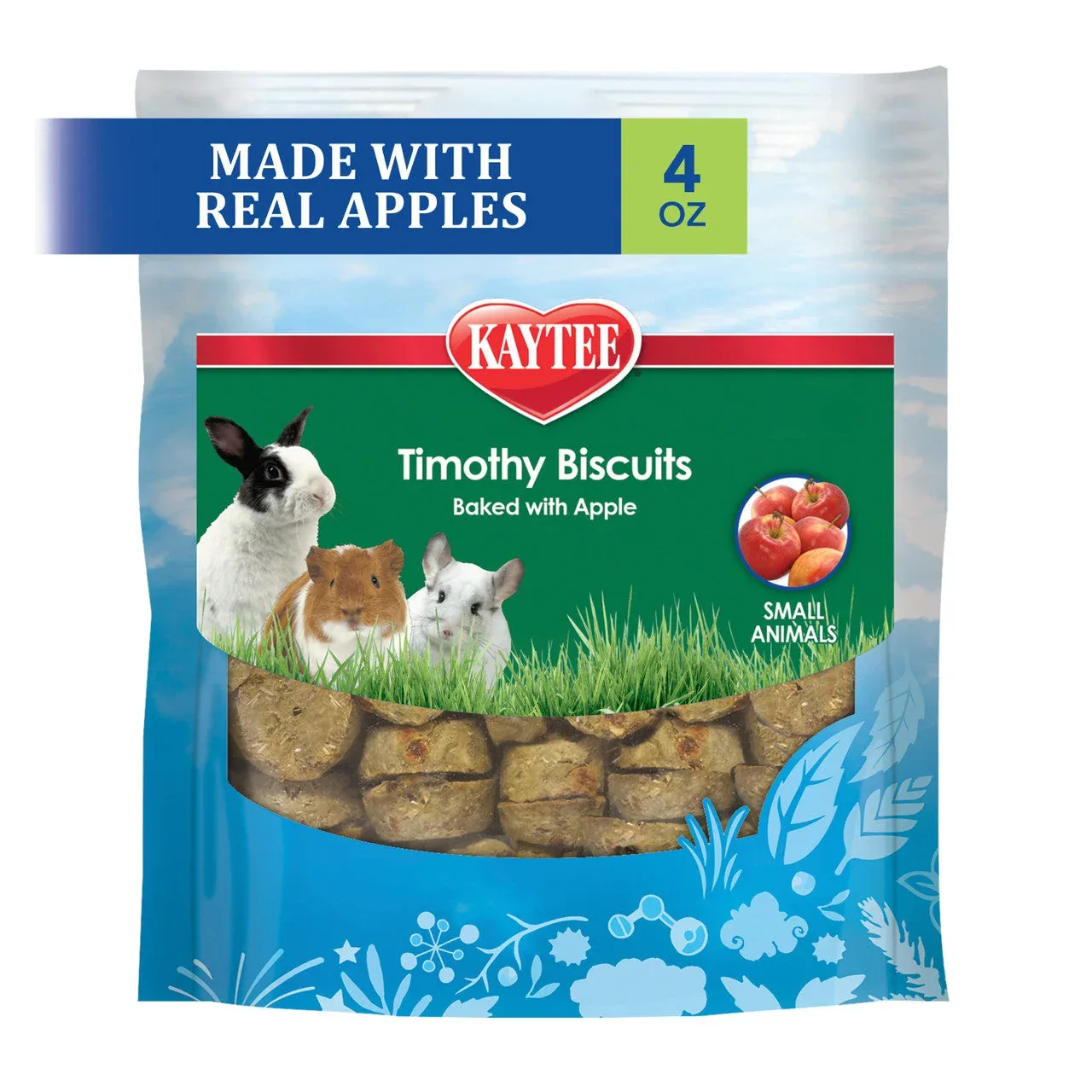 Kaytee Timothy Biscuits Baked Treat, Apple, 4 oz