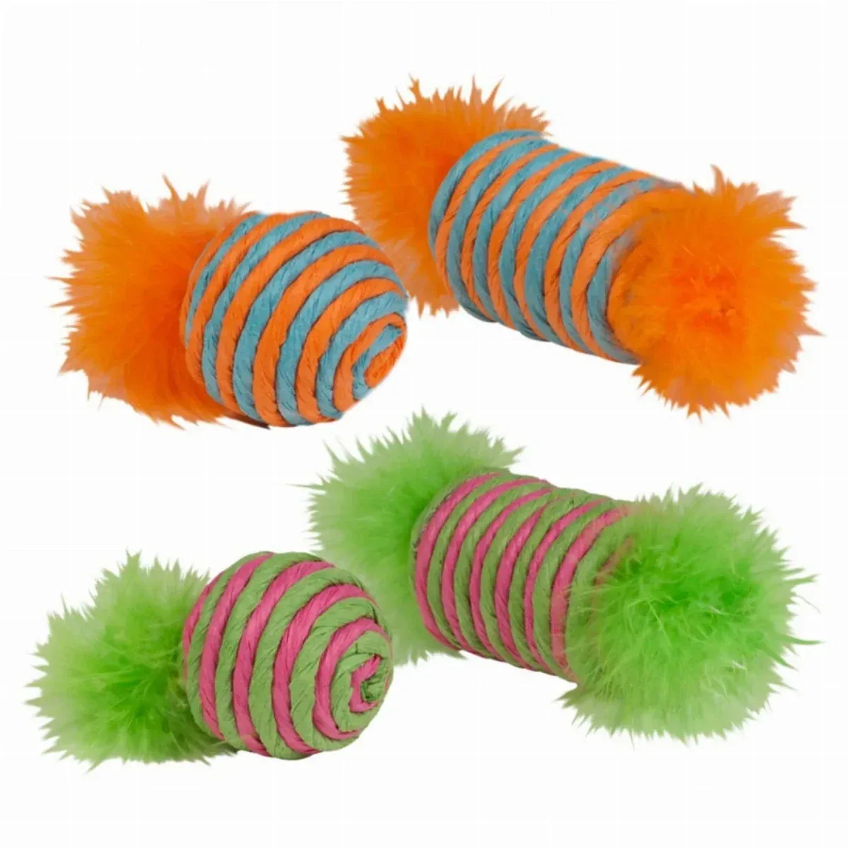 KB Raffia Spool & Ball with Feather 2-Count