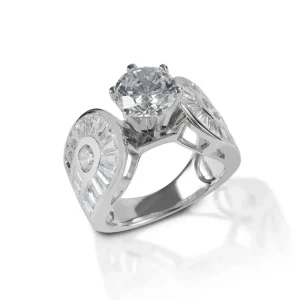 Kelly Herd .925 Sterling Round Horseshoe Ring 6