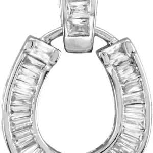 Kelly Herd Baguette Horseshoe Necklace