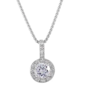 Kelly Herd Bezel Set Drop Necklace