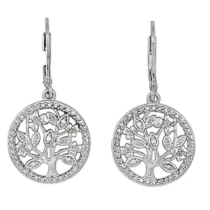 Kelly Herd Circle Tree Dangle Earrings