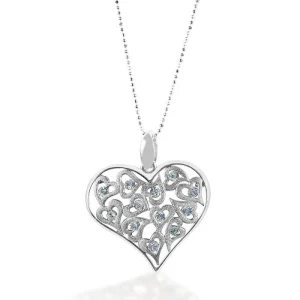 Kelly Herd Clear Multi Heart Pendant