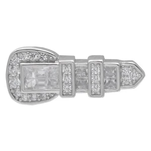 Kelly Herd Clear Ranger Style Buckle Tie Tack