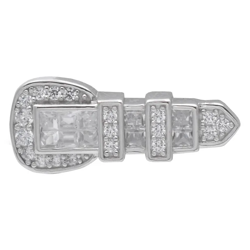 Kelly Herd Clear Ranger Style Buckle Tie Tack