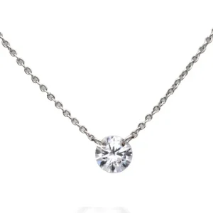 Kelly Herd Clear Stone Naked Pendant - 1CT