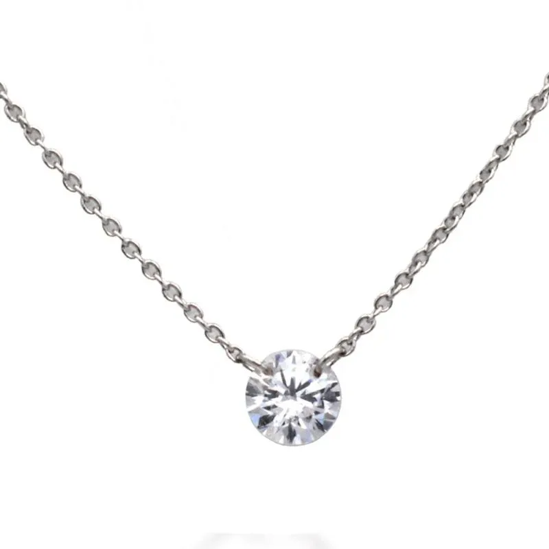 Kelly Herd Clear Stone Naked Pendant - 1CT
