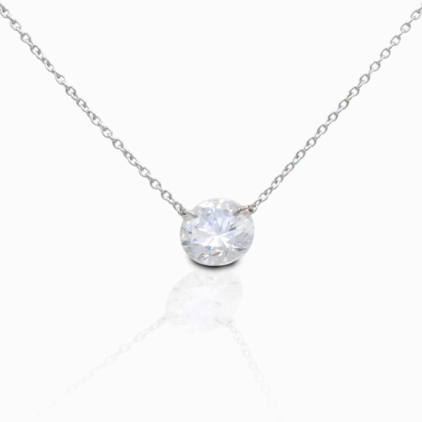 Kelly Herd Clear Stone Naked Pendant - 1CT - Image 2