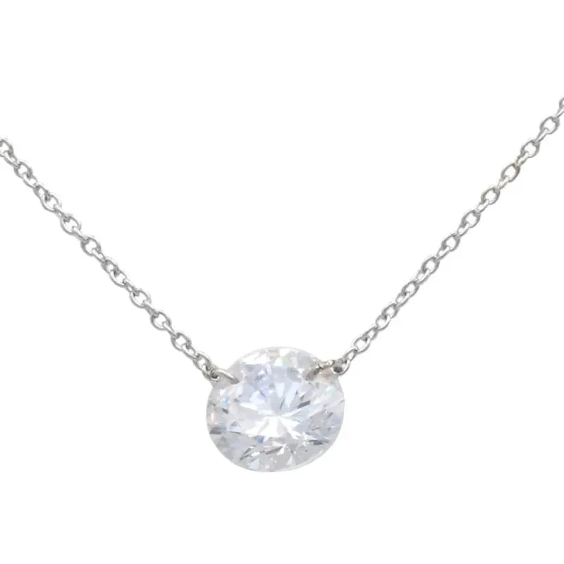 Kelly Herd Clear Stone Naked Pendant - 3CT
