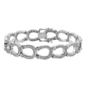 Kelly Herd Crystal Horseshoe Bracelet
