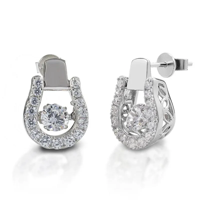 Kelly Herd Dancing Stirrup Earrings