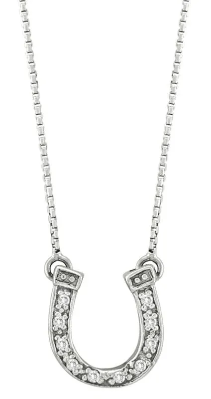 Kelly Herd Dangle Horseshoe Necklace