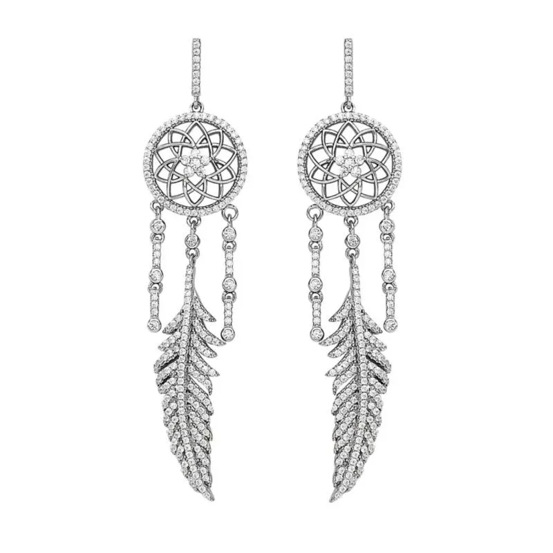 Kelly Herd Dream Catcher Dangle Earrings