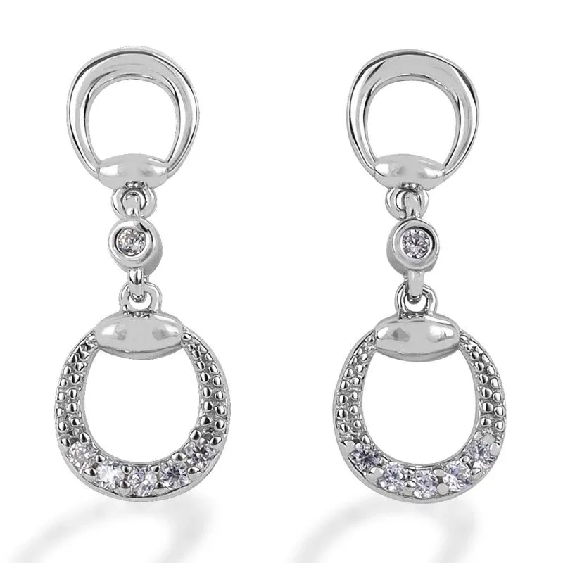 Kelly Herd Eggbutt Dangle Earrings