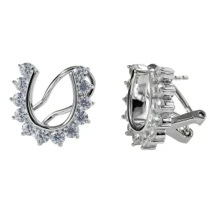 Kelly Herd French Clip/PostBack Horseshoe Earrings