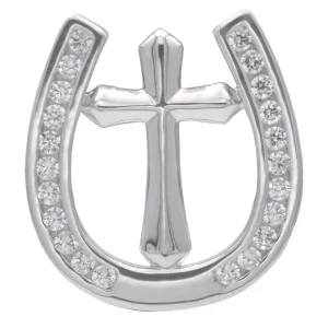 Kelly Herd Horseshoe Cross Tie Tack