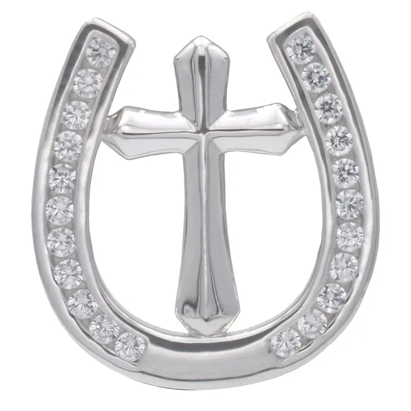 Kelly Herd Horseshoe Cross Tie Tack