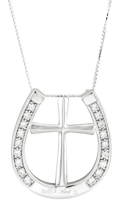 Kelly Herd Large Cross and Horseshoe Pendant