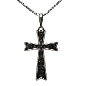 Kelly Herd Mens Cross Pendant Necklace