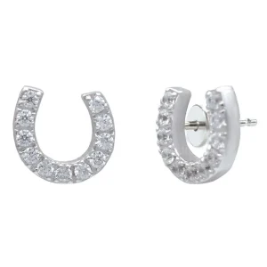 Kelly Herd Offset Horseshoe Earrings