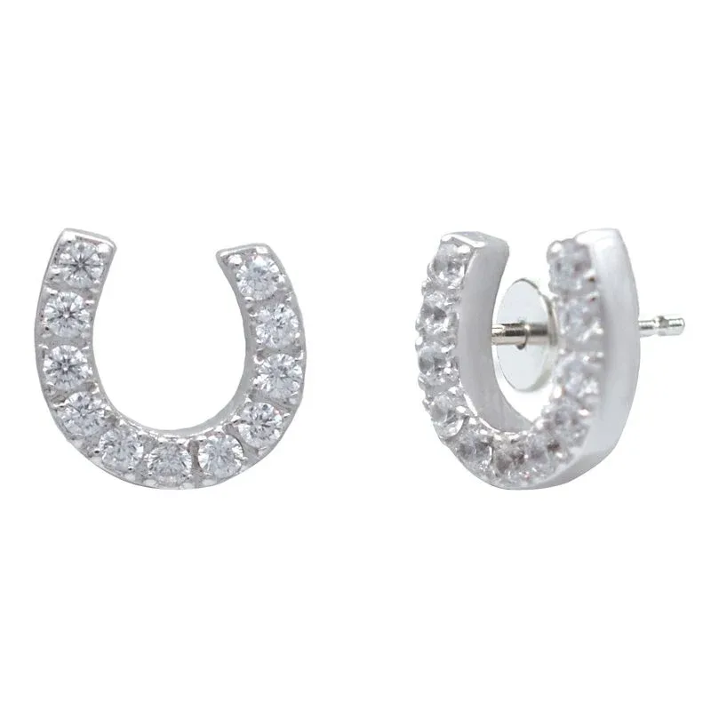 Kelly Herd Offset Horseshoe Earrings