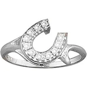 Kelly Herd Offset Horseshoe Ring
