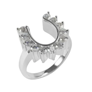 Kelly Herd Outside Set Horseshoe Ring